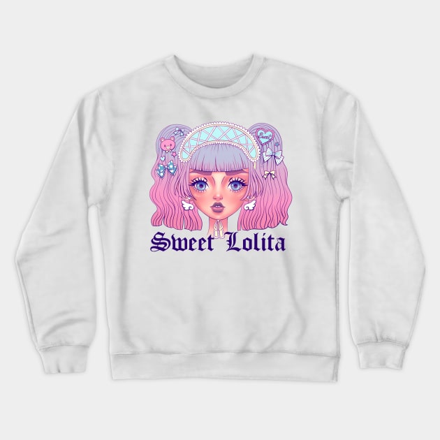 Sweet Lolita Crewneck Sweatshirt by Fashion Monster House